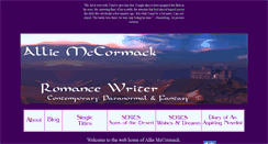 Desktop Screenshot of alliemccormack.com