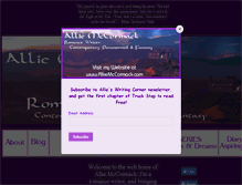 Tablet Screenshot of alliemccormack.com